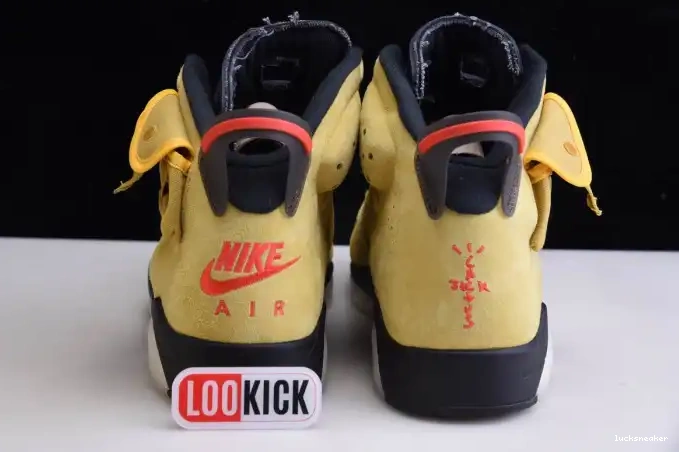 Rep LUCY TRAVIS SCOTT JORDAN X CN1084-300 YELLOW AIR 6 0417